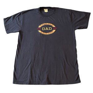 Vintage Navy Blue Embroidered Limited Edition Dad T-Shirt